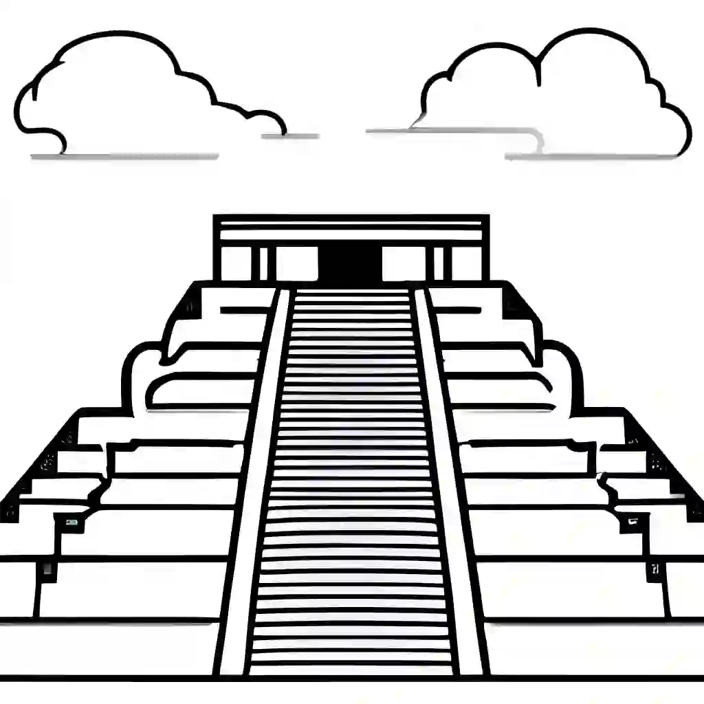 Chichen Itza coloring pages